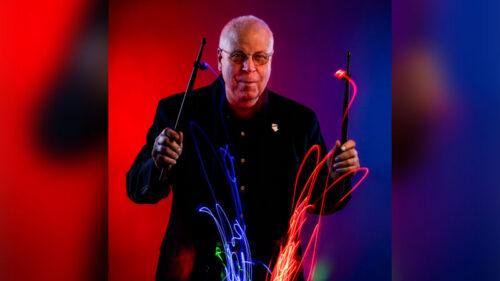 Planets, Moons, Star Wars™ spring concert presented by the Northeastern Pennsylvania Philharmonic at the Scranton Cultural Center on May 1, 2026, featuring conductor portrait with colorful light trails against a red and blue background.