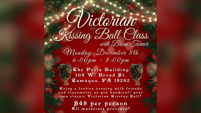 Flyer for the Victoria Kissing Ball Class