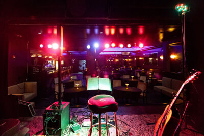 A view from the intimate stage at Madame Jenny's in Scranton, PA.