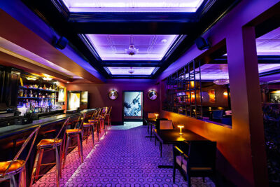 The cocktail bar inside Madame Jenny's in Scranton, PA.