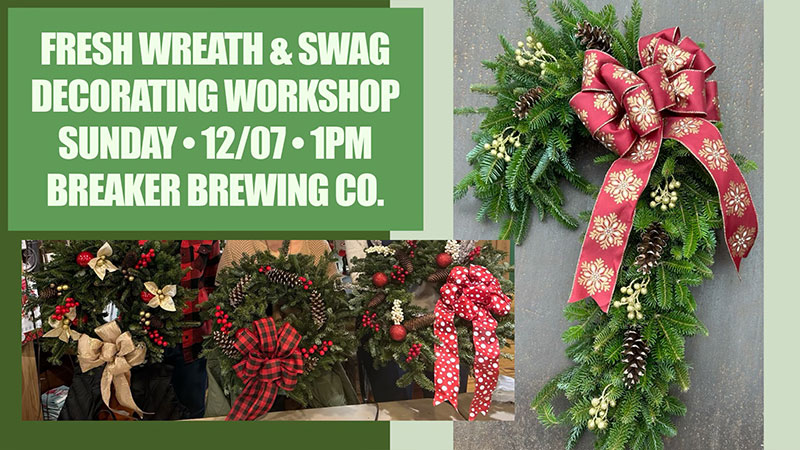Holiday Fresh Wreath & Swag Decorating Workshop image