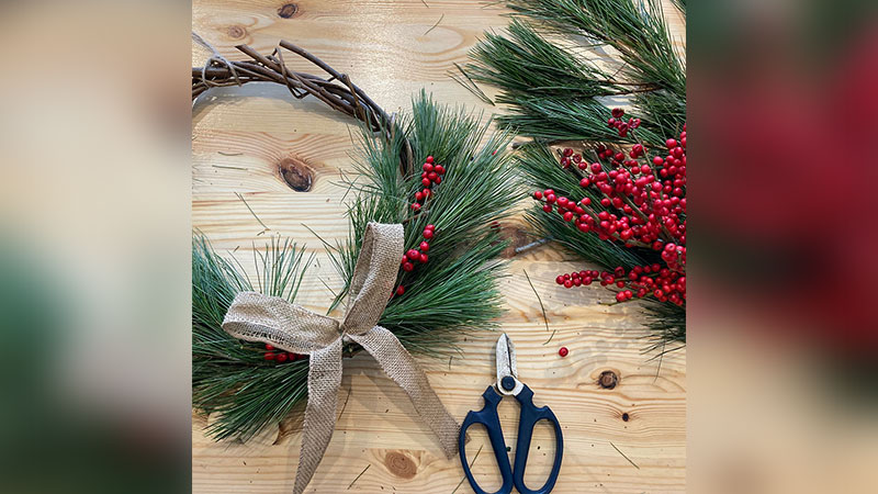 Holiday Wreath Making Class & Open House image
