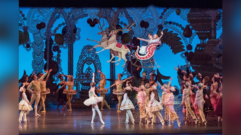 Dancers take the stage for The Nutcracker ballet at Lincoln Center in New York City, NY.