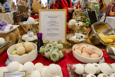 Bath bombs at the 2025 Artisans' Marketplace at the Waverly Community House