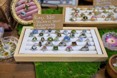 Rings at the 2025 Artisans' Marketplace at the Waverly Community House