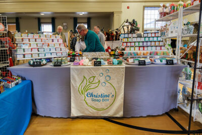 Christine's Soap Box vendor at the 2025 Artisans' Marketplace at the Waverly Community House