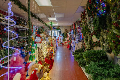 Decorations at Main Hardware Christmasland