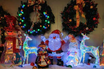 Decorations at Main Hardware Christmasland