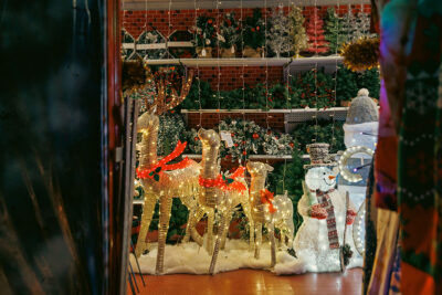 Lawn decorations at Main Hardware Christmasland