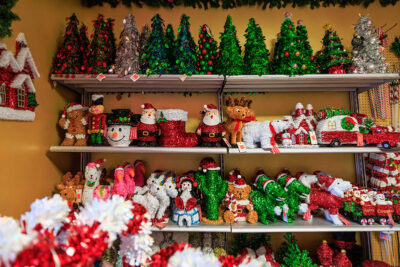 Decorations at Main Hardware Christmasland