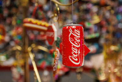 Coca-Cola ornament at Main Hardware Christmasland