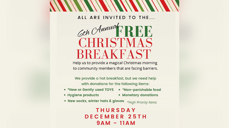 Free Christmas Day Breakfast image