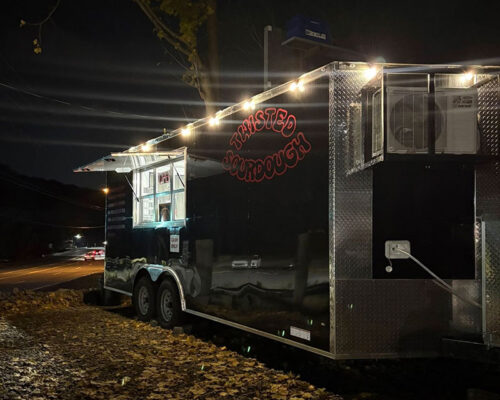 The exterior of Twisted Sourdough food truck in Shavertown, PA.