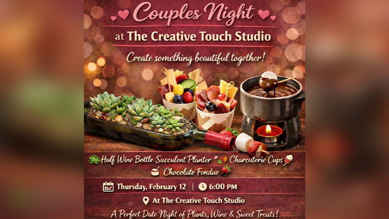 Couples Night Wine and Succulents image