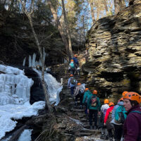 Frozen Waterfall Hike image