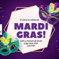 Mardi Gras Themed Yoga Class image