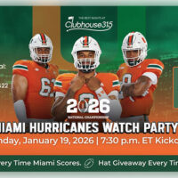Miami Hurricanes Watch Party image