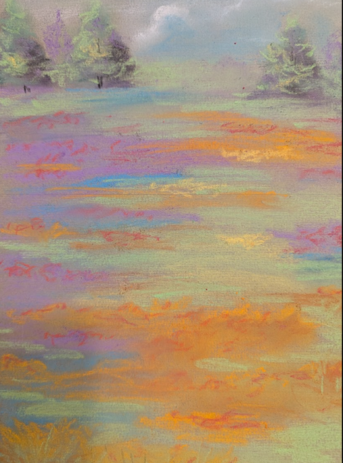 Pastel drawing from a workshop at The Art Factory of White Mills in White Mills, PA.