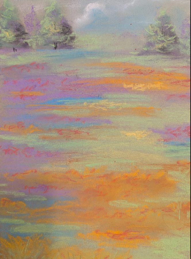 Pastel drawing from a workshop at The Art Factory of White Mills in White Mills, PA.