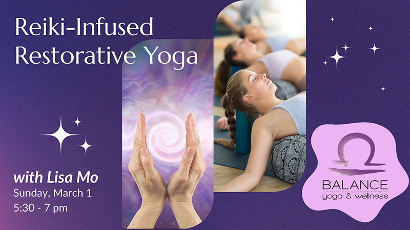 Reiki-Infused Restorative Yoga image
