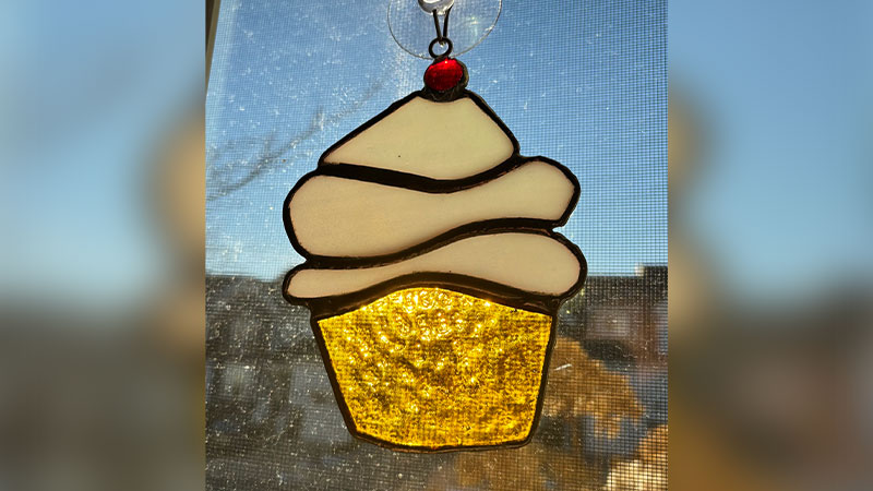Stained Glass Cupcake image