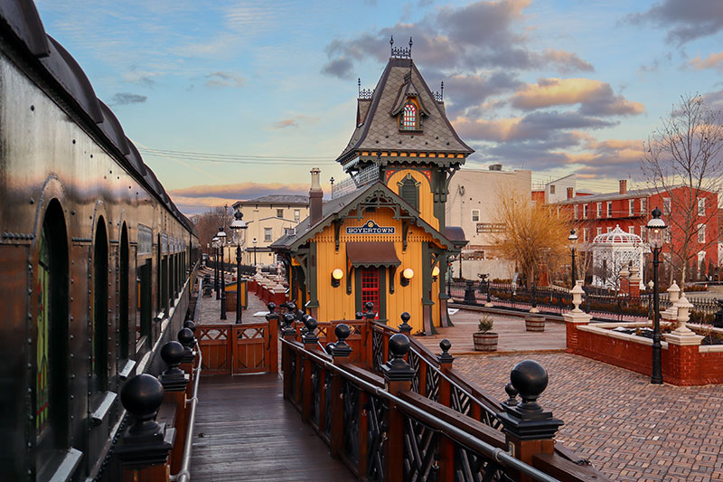 The train station for the Colebrookdale Railroad in Boyertown, PA