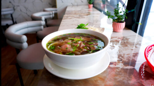 A hot bowl of pho from Lotus Tea in Dickson City, PA