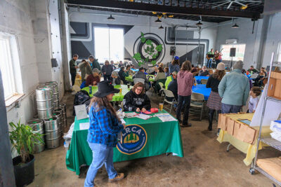 An wide view of the Shiverfest after party at Groove Brewing in Scranton, PA.