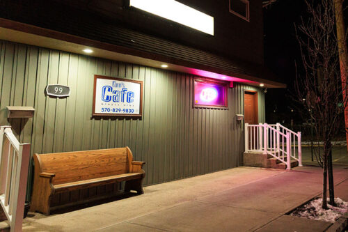 Exterior of Finn’s Cafe 99 in Wilkes-Barre, PA.