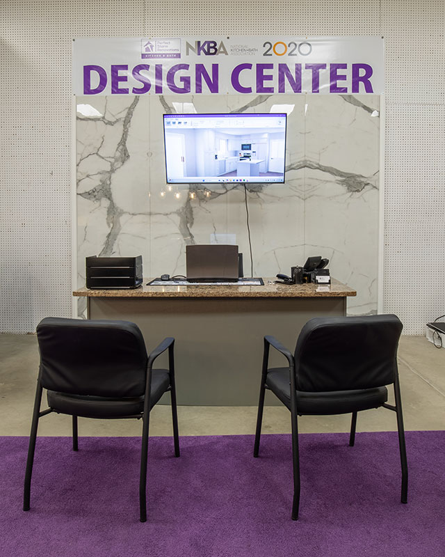 A view of the Design Center at Perfect Storm Kitchen & Bath in Pittston Twp., PA.