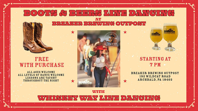 Boots & Beers Line Dancing with Whiskey Way Line Dancing image