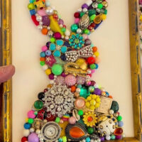 Framed Beaded Bunny Class image