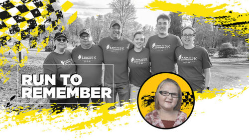 A promotional flier for the Run to Remember in Tunkhannock, PA.