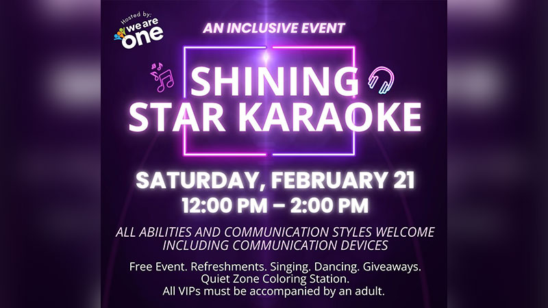 Shining Star Inclusive Karaoke Event image