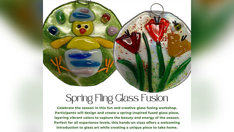 Spring Fling Glass Fusion Class image
