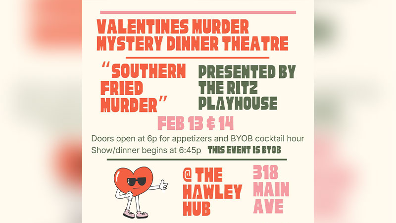 Valentine’s Day Murder Mystery Dinner Theatre image