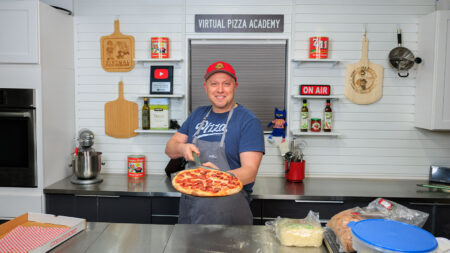 Jim Mirabelli of NEPA Pizza Review presents a fresh homemade pizza from his 