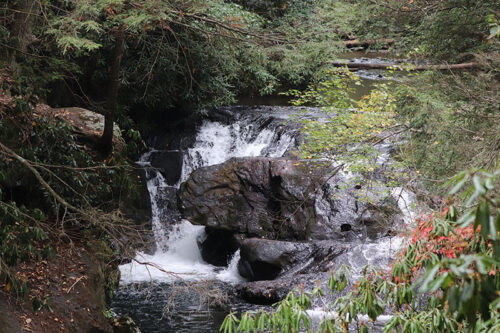 One of several waterfalls along the trails at Beltzville State Park in Lehighton, PA.