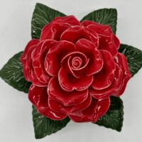 A ceramic Forever Flower from a workshop at Kettle Creek Pottery in Stroudsburg, PA.