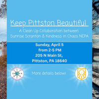 Flyer for Keep Pittston Beautiful in Pittston, PA.