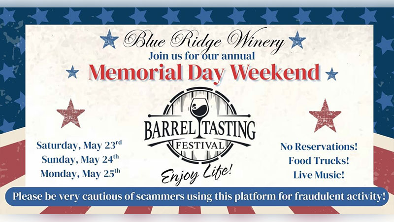 Memorial Weekend Barrel Tasting Festival image