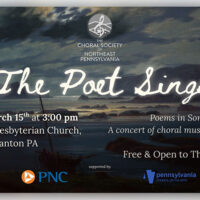 Choral Society of NEPA: The Poet Sings image