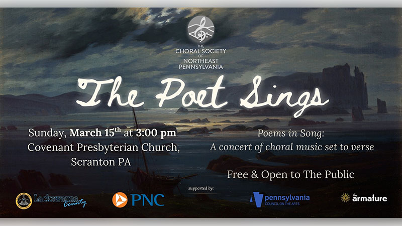 Choral Society of NEPA: The Poet Sings image
