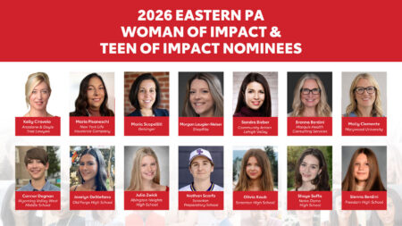 A promotional flier depicting women and teens of impact nominees for the American Heart Association of NEPA.