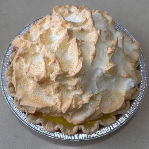 A cream pie from Bingham’s Restaurant in Kingsley, PA.