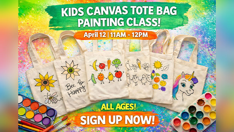 Canvas Tote Painting Class for Kids image